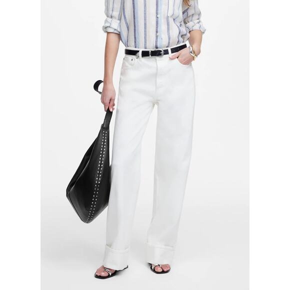 Madewell Denim - Madewell | NWT Low Slung Baggy Jeans Pure White Relaxed Fit | Sz 30